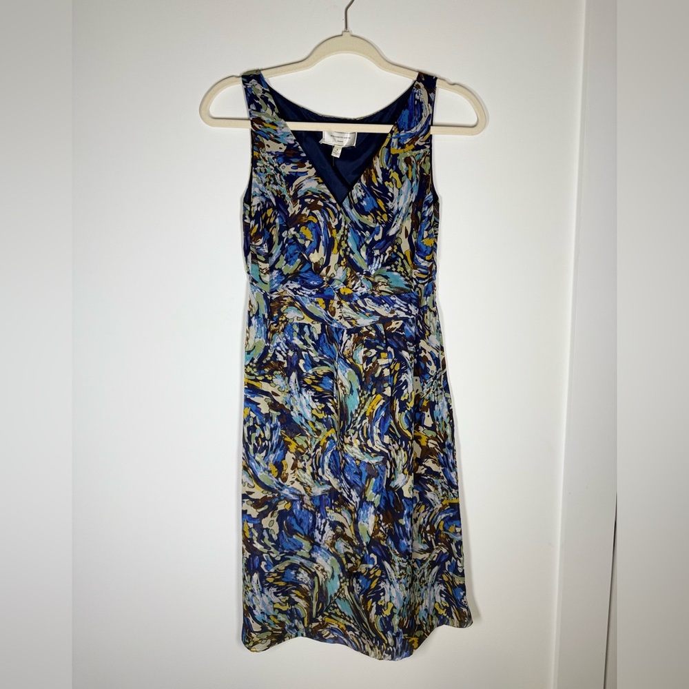 Anthropologie Moulinette Soeurs Oak Apple Silk Dress Size 2